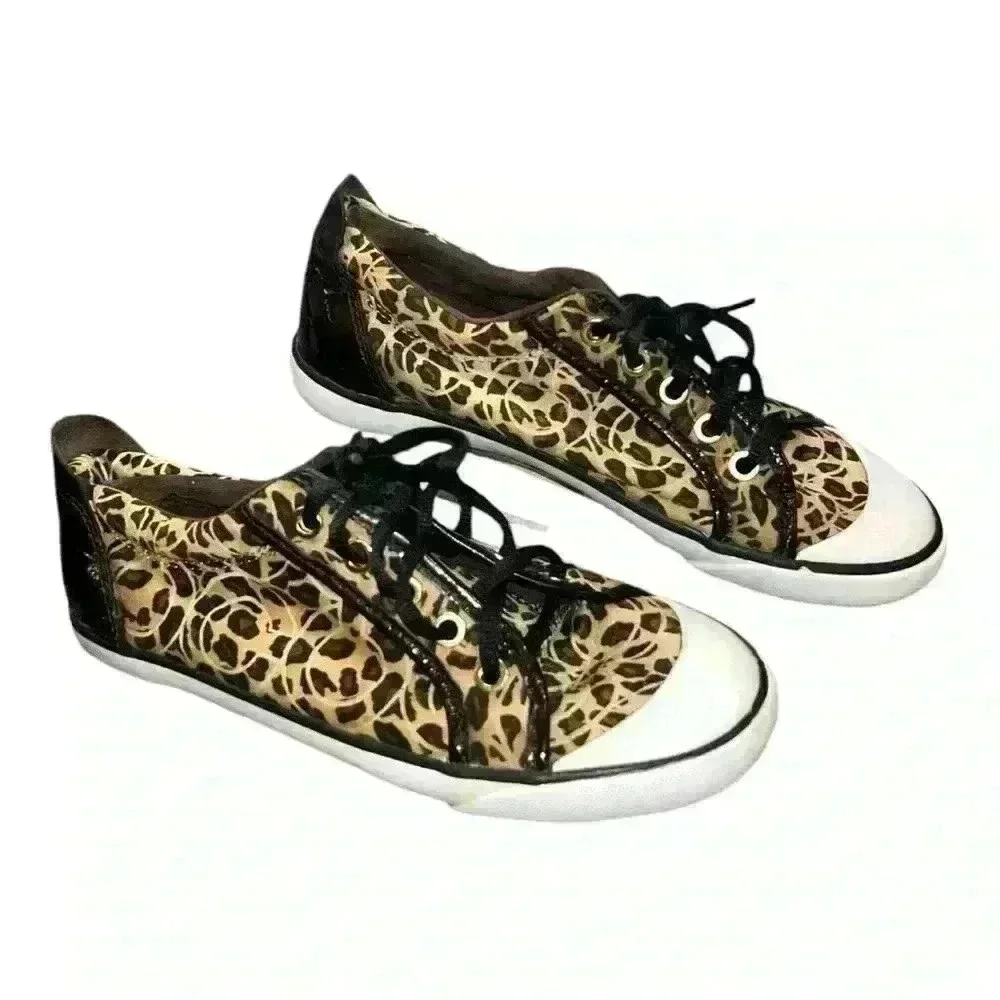 COACH Barrett Cheetah Print sneakers Size 6 B Women pre-loved good condition - Picture 4 of 12